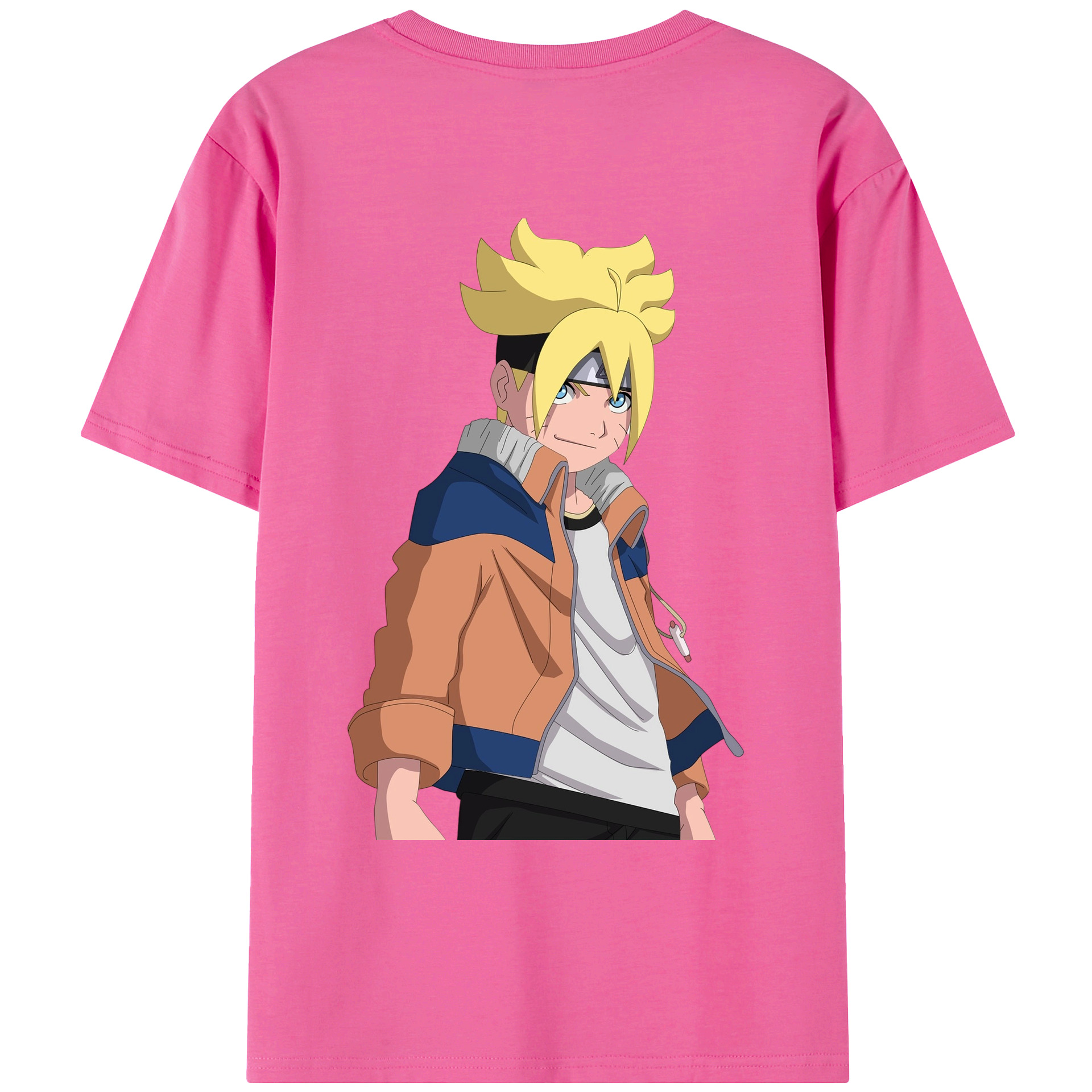 （画像用） NARUTO -ナルト- うずまき ナルト Uzumaki Naruto レディース半袖Tシャツ(バックプリント)